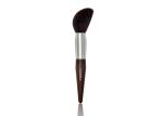 Facial Sculpting Foundation Brush With Luxury Smooth Dark Brown Goat Hair Makeup