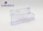 Non Toxic Clear PVC Packaging Boxes Light Weight Cover + Base Gold Hot Stamping