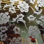 1.2 Mm Etched Stainless Steel Sheet Flower Pattern With Laser PVC Film
