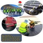 Outdoor HDPE Geomembrane Liners for Aquaculture Fish Shrimp Pond Thickness 0.3-2