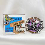 Black Skull Custom Lapel Pins Ename Metal Clothes Pins 1.5in - 2.5in