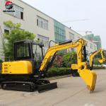 Chinese R350 Mini Excavator Small Digger Kubota Engine Excavator Micro Digging