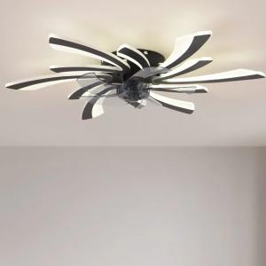 Wholesale Scandinavian Morden Light Luxury Living Room Ceiling Fan Lamp Bedroom Ceiling Fan Light High End Electric Fan Integrated Lamp from china suppliers