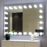 G60 24pcs Bulbs Light Up Makeup Mirror High Definition For Wall Mounting