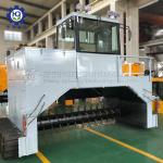 2200 r / min Organic Fertilizer Self Propelled Crawler Compost Turner machine