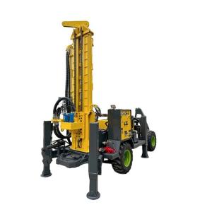 Wholesale 260m Depth Trailer Mounted Water Well Drilling Rig Machine Mining Machinery Equipment from china suppliers