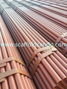 Wholesale Scaffold pipe, scaffolding steel tube, Q235 painted, black, hot dip galvanized tube, 48.3mmO.D BS1139, BS1387, EN39 from china suppliers