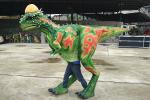 Lifelike Pachycephalosaurus Costume Custom Made For Jurassic Theme Park