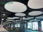 Eco Friendly Fiberglass Acoustic Panel Suspended Clouds And Baffles