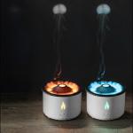 Household Aroma and Humidification with 3D Flame Essential Oil Volcano Fire