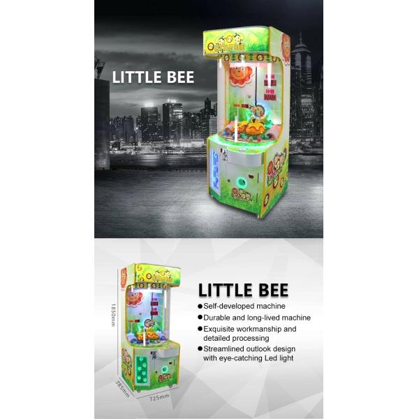Little Bee Gambling Arcade Machines , Claw Crane Coin Operated Machines