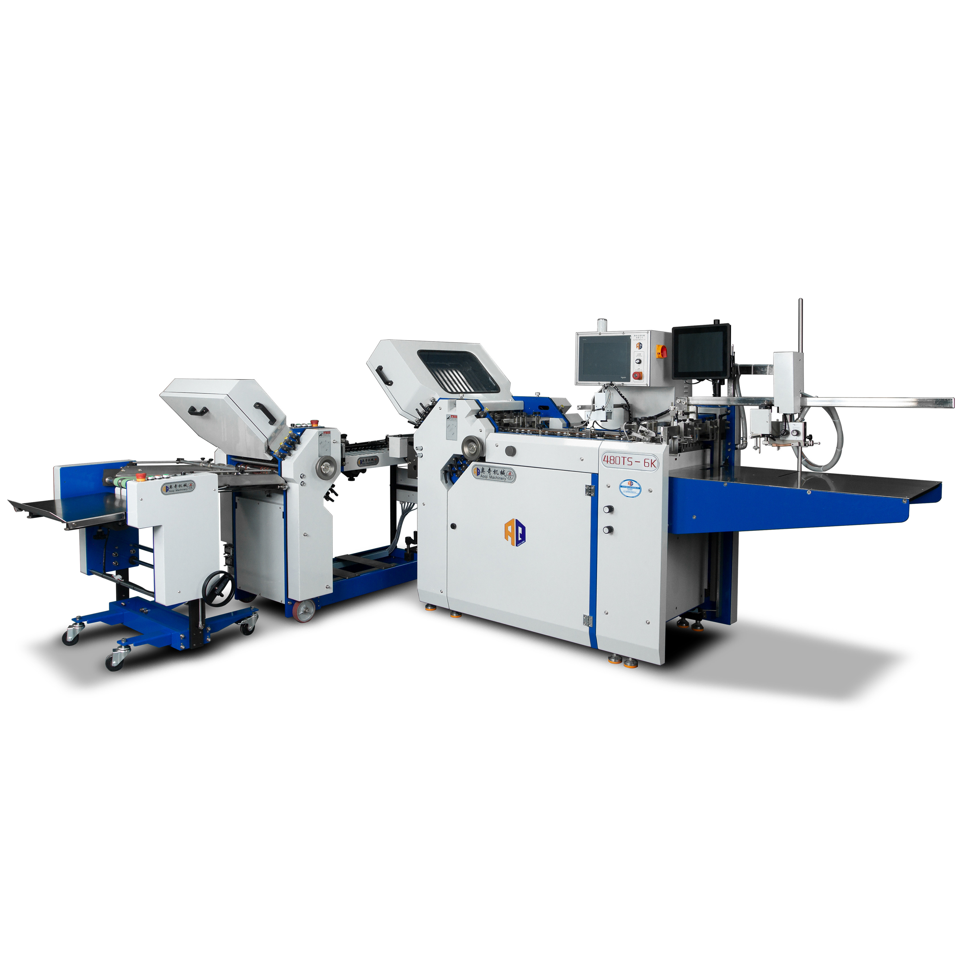 AOQI Pharmaceutical Leaflet Outsert System With Camera Inspection System For Pharma Industry