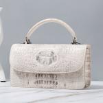 Fashion Designer Genuine Crocodile Leather Women Small Handbag Purse Authentic