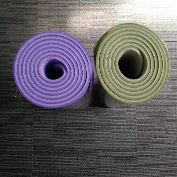 Outdoor Indoor Rubber Sports Flooring , TPE Yoga Sport Mat OEM Service