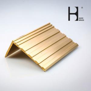 Wholesale Shining Polishing 57% Cu Skidproof Brass Stair Nosing For Flooring Safety from china suppliers
