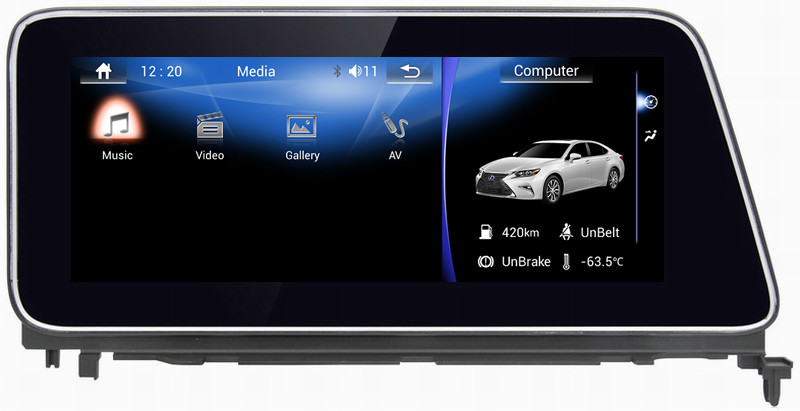 Ouchuangbo car radio gps 4 Core CPU android 6.0 for Lexus RX270 350 450 with gps USB WIFI wifi Bluetooth SWC
