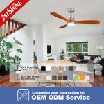 Indoor Decorative Wooden Blades Ceiling Fan for Restaurant 1stshine CCC/CE/ROHS