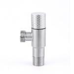 Hydronic Heating SS304 Brushed Angle Valve Toilet Angle Stop Easy Installation