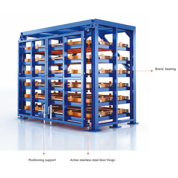 Roll Out Metal Structure Rack Heavy Duty Manual Horizontal Sheet Metal Storage Rack Industrial Use