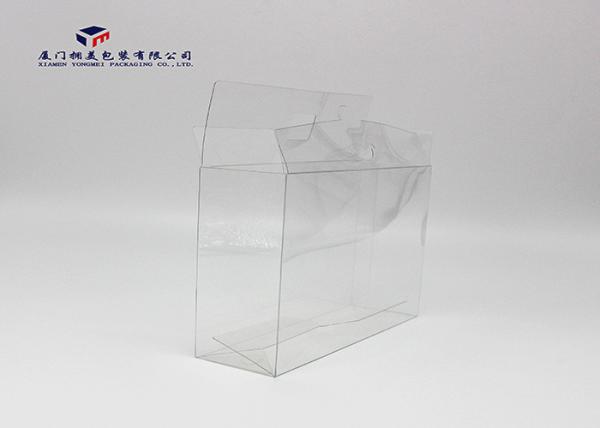 Clear PVC Packing Boxes Cosmetics And Gifts Automatic Lock Bottom 19X5.8X13.5cm