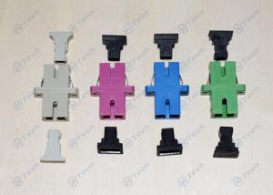 Wholesale ABS Material SC Simplex Adapter , Telecom Type Durable Fiber Cable Adapters from china suppliers