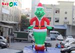 Green Hair Clown Inflatable Cartoon Characters For Advertising Double Sewing