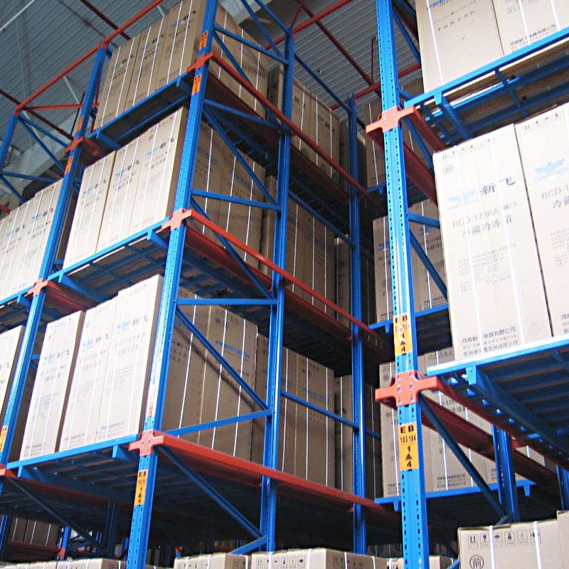 2-7 Levels Drive In Pallet Racking System For Customized Heavy Duty Warehouse Storage