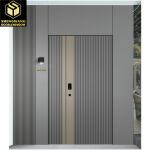 Hotel Aluminum Entrance Door Scratch Resistant Aesthetics Aluminum Exterior