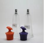 100ML wholesale painting fancy circle shape purple color glass perfume bottle