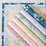 Flower Bouquet Wrapping Paper Patterned Waterproof Floral Plastic Wrapping Paper