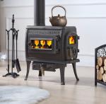 American Style Wood Burning Real Fire Fireplace European Style Retro Cast Iron