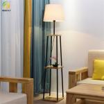 E26 Modern Led Floor Lamp Nordic Fabric And Metal Material Beige