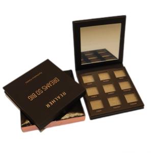 Wholesale 9 Color Greyboard Cosmetic Packing Box , eyeshadow palette box With Mirror And Film from china suppliers