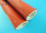 High Temperature Silicone Coated Glass Fiber Fireproof Sleeve Red