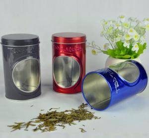 Wholesale Display Food Grade Tin Containers With Window And Embossing On Box Body from china suppliers