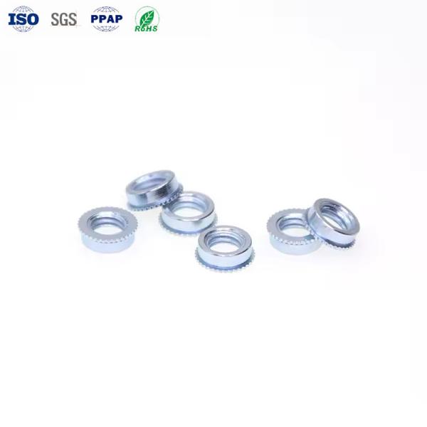 non-standard carbon zinc plated square knurl rivet cracker soldier cashew