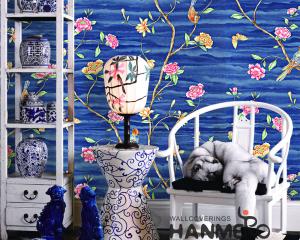 Wholesale Floral Bird New Designs Modern Removable Wallpaper for Saloon Chinese Factory Manufacture from china suppliers