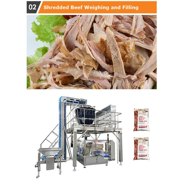 Automatic Instant Foodstuff Multihead Weigher Packing Machine Premade Bag Food Packaging Machines