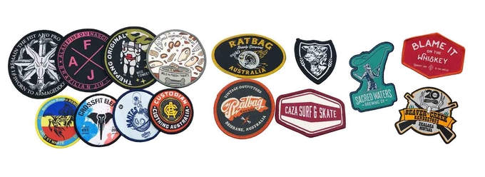 Brand Logo​ Embroidered Key Chain Merrowed Woven Yarn Material