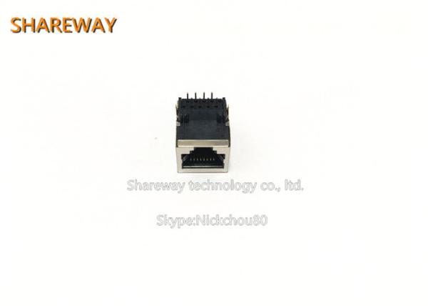 Single Port RJ45 Magnetic Jack HR911105A 10 / 100 / 1000Baase With Module / LED