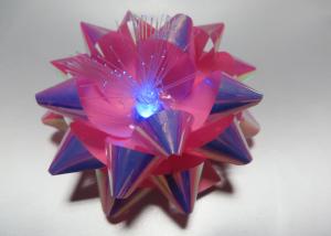 Wholesale 10CM Dia Metallic LED Ribbon Bow for gift decorations , led christmas bow from china suppliers