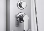 ROVATE Nickel Brushed Rain Shower Panel Round Shape For Indoor Shower Room