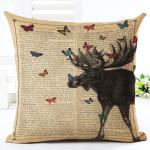 Geometric Deer Antler Throw Pillow Case Cushion Cover 18x18 Nordic Animal