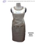 MANANNA 80029 Apricot/Gray 2 pcs dress suit for wedding