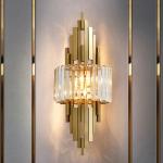 E14 Living Room Nordic Crystal Modern Wall Light Width 22cm