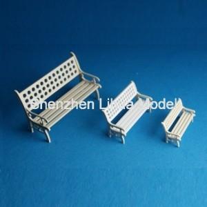 Wholesale model park chair-model scale park bench 1:150,Model House furniture, scale1:50,fake park bench,white mini chairs from china suppliers