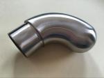 Brushed Stainless Steel Stair Handrail Fittings, Round Handrail End
