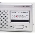 Silvery Pocket AM FM Radio The Perfect Portable Solution for Your Favorite Music