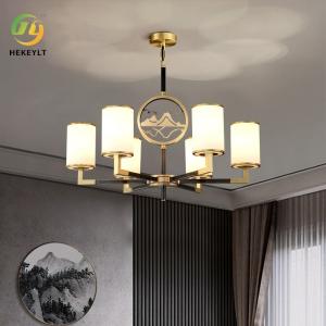 Wholesale Living Room Study Bedroom LED Chandelier Lighting Dining Room Copper Lighting from china suppliers