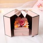 Customized Different Shape packaging flower necklace gift jewelry paper box for